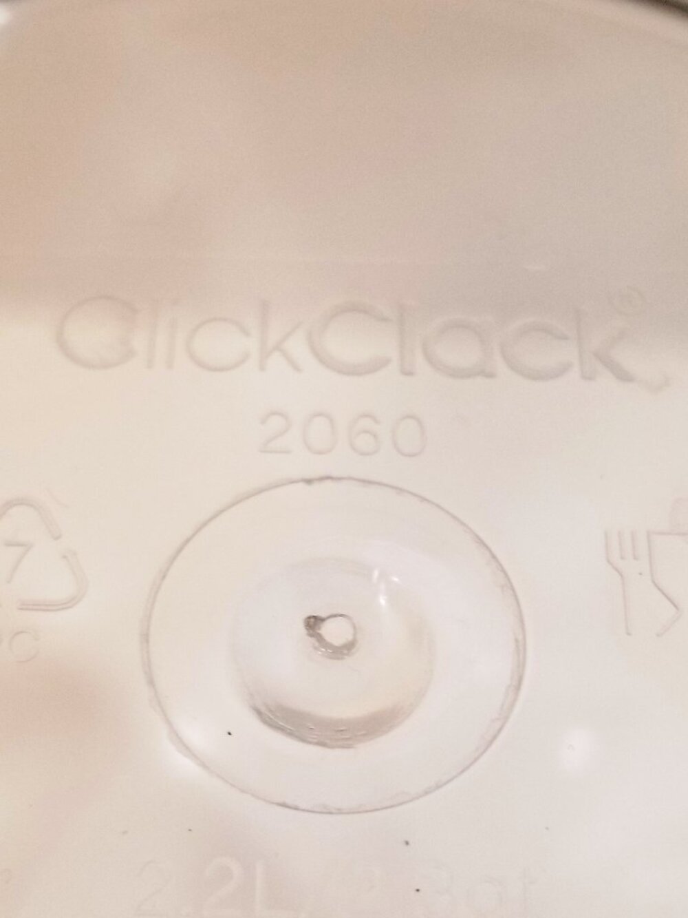 Click Clack 2.3 Quart Tall Pantry Canister, EUC - Picture 4 of 6